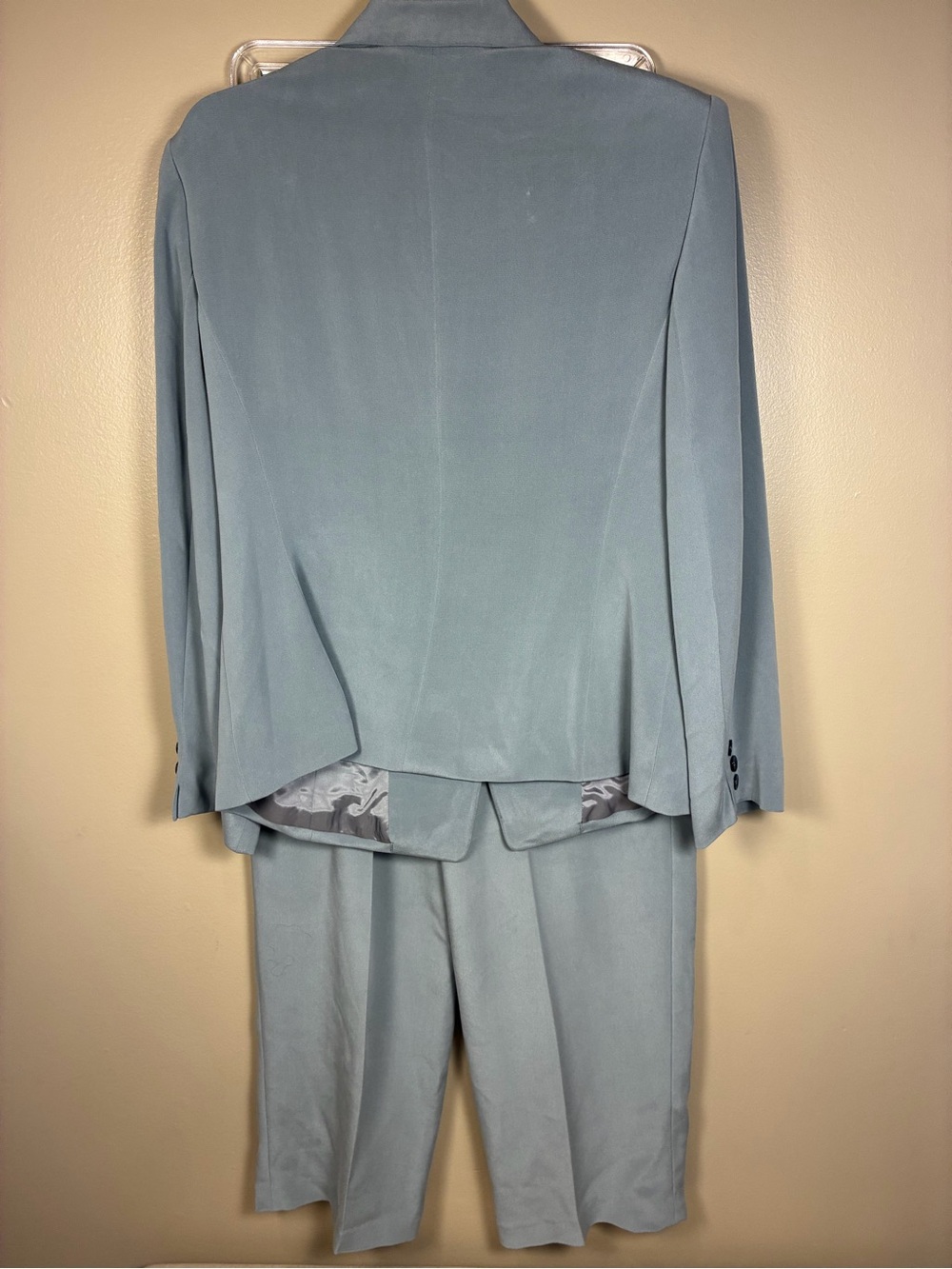 VTG 90s Jones New York 100% 2 Piece Set Suit Blazer Pants - Picture 12 of 14
